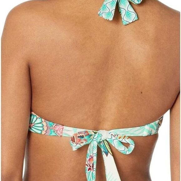 Coco Reef Verso Bra Sized Twist Reversible Underwire Bikini Top, Tropical Lotus. - Picture 4 of 15